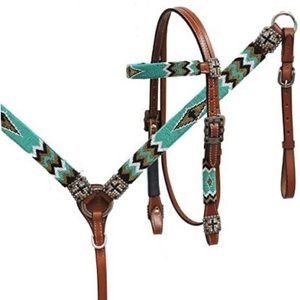 Beaded Breast Collar and Headstall